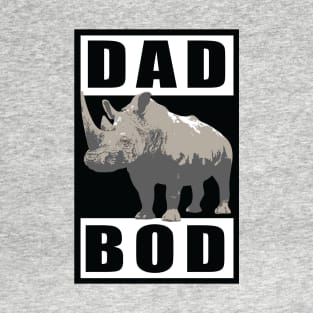 Weightlifting Powerlifting Rhino Dad Bad Rhinoceros T-Shirt